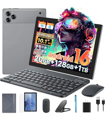 Amazon.co.jp: Android16 タブレット 初登場 A9 セット版 GeminiAi搭載
